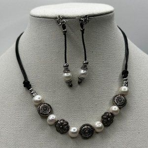 Necklace and earrings